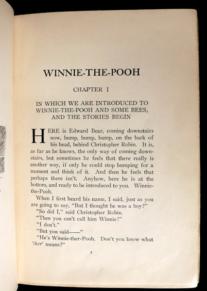 1926 Rare First Edition - WINNIE-THE-POOH by A.A. Milne & Illustrated by E.H. Shepard.