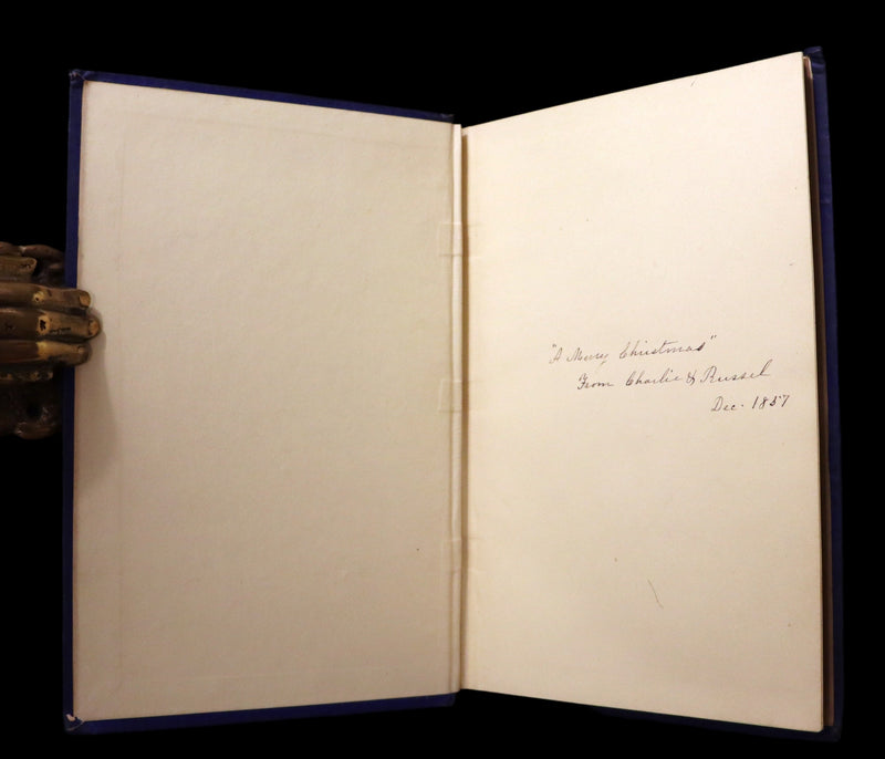 1854 Rare Victorian Book - Evangeline, A tale of Acadie by Henry Wadsworth Longfellow. Illustrated.