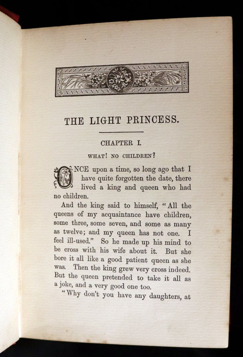 1890 Scarce Book - THE LIGHT PRINCESS and Other Fairy Stories by George Macdonald.