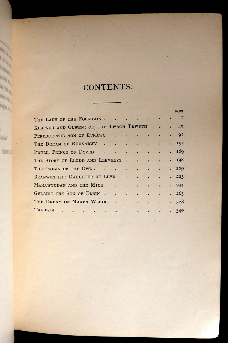 1881 Rare First Edition - The Boy's Mabinogion being the Earliest Welsh Tales of King Arthur.