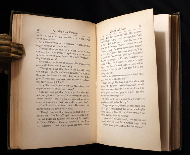 1881 Rare First Edition - The Boy's Mabinogion being the Earliest Welsh Tales of King Arthur.