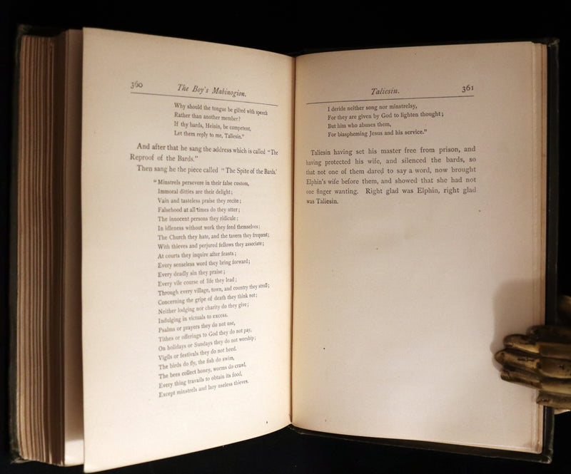 1881 Rare First Edition - The Boy's Mabinogion being the Earliest Welsh Tales of King Arthur.