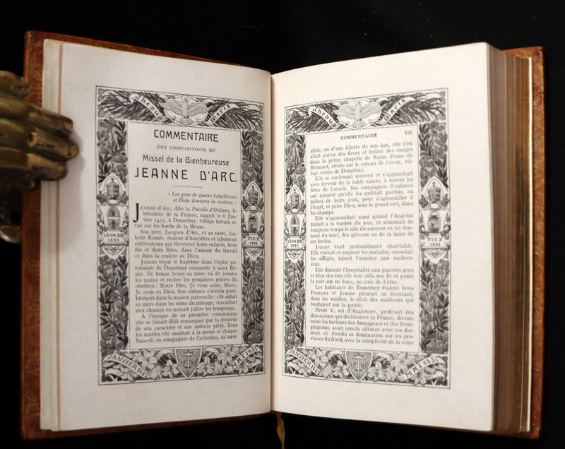1910 Rare French Book - Missal of Saint JOAN OF ARC - Missel de SAINTE JEANNE D'ARC.