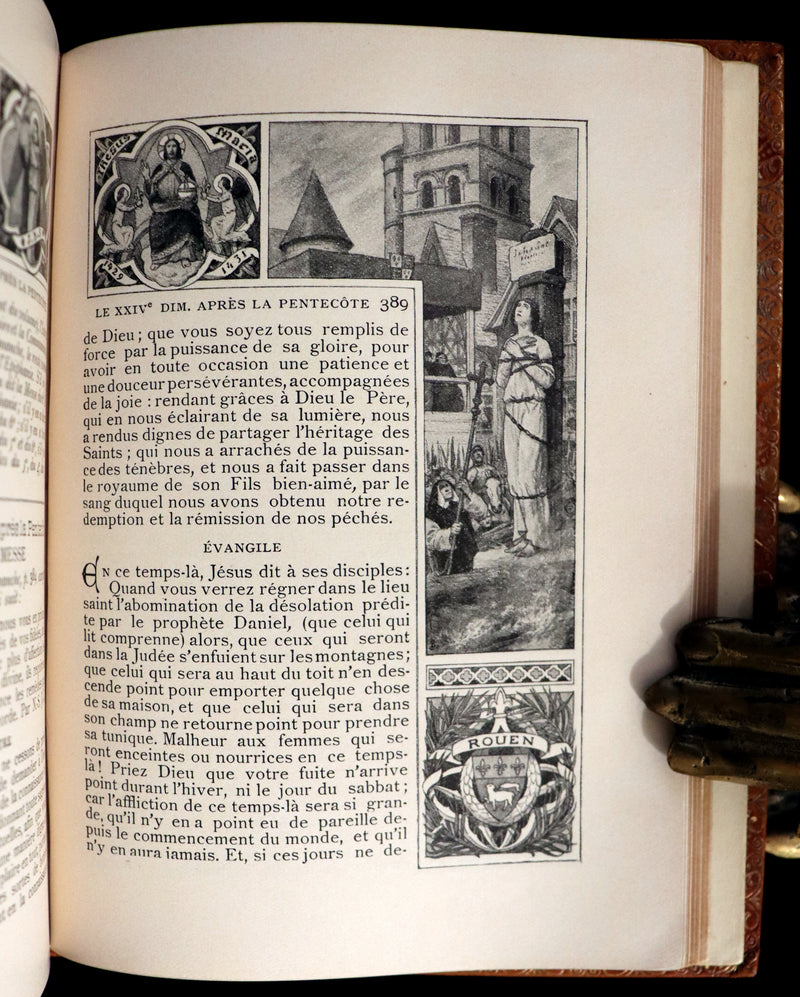 1910 Rare French Book - Missal of Saint JOAN OF ARC - Missel de SAINTE JEANNE D'ARC.