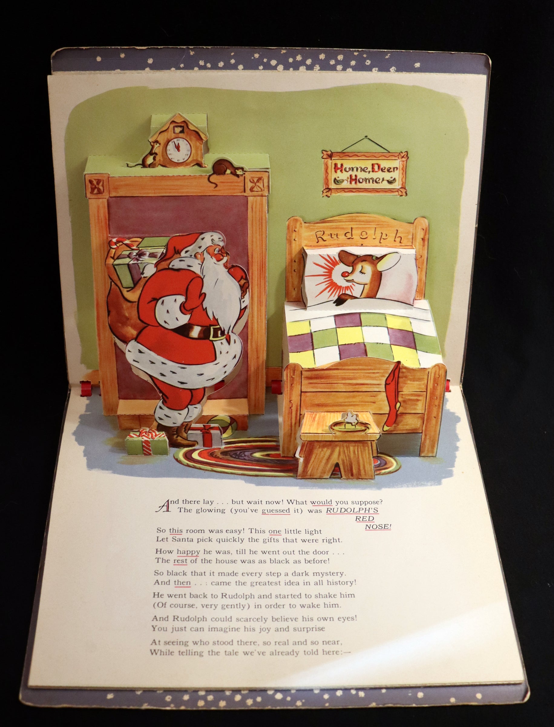 1950 Rare Pop-Up Edition - RUDOLPH The Red-Nosed Reindeer by Robert L ...