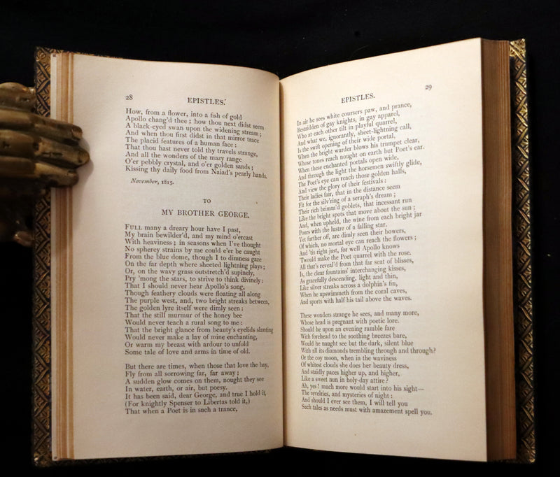 1929 Beautiful Book bound by Riviere & Son - The Poetical Works of John Keats. Ode on Melancholy.