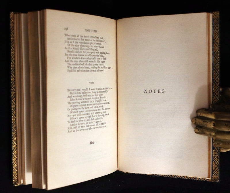 1929 Beautiful Book bound by Riviere & Son - The Poetical Works of John Keats. Ode on Melancholy.