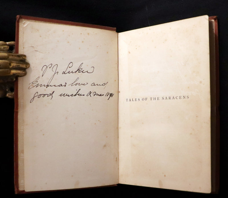 1890 Scarce Book - Tales of the Saracens by Alexandra Hutton. Illustrated.