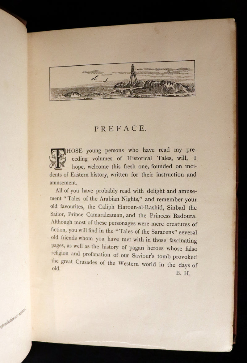 1890 Scarce Book - Tales of the Saracens by Alexandra Hutton. Illustrated.