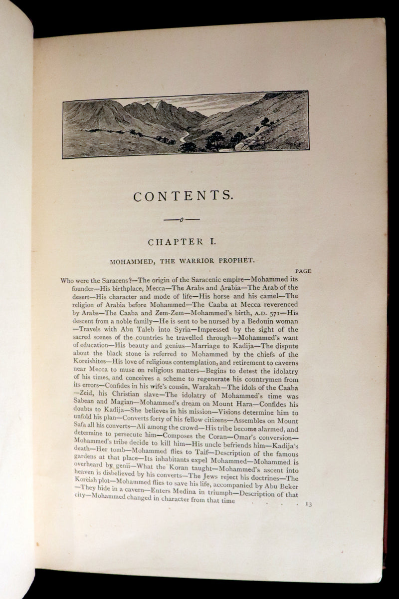 1890 Scarce Book - Tales of the Saracens by Alexandra Hutton. Illustrated.