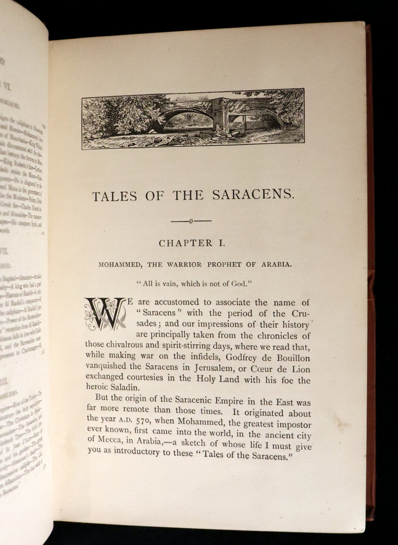 1890 Scarce Book - Tales of the Saracens by Alexandra Hutton. Illustrated.