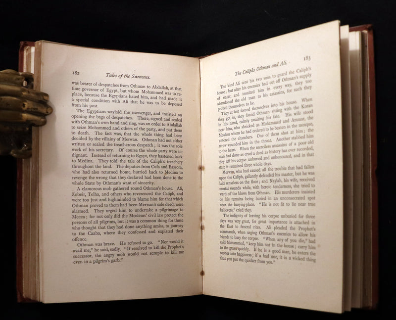 1890 Scarce Book - Tales of the Saracens by Alexandra Hutton. Illustrated.