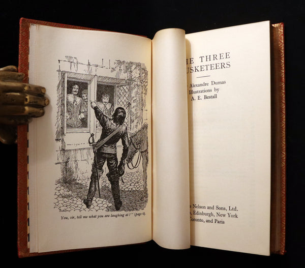 1932 First Edition Illustrated by A.E. Bentall - The Three Musketeers by Alexandre Dumas.