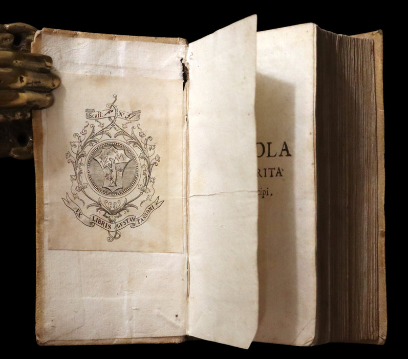 1655 Scarce Italian Vellum Book - The School of Truth - La Scuola della Verità by Luigi Giuglaris.