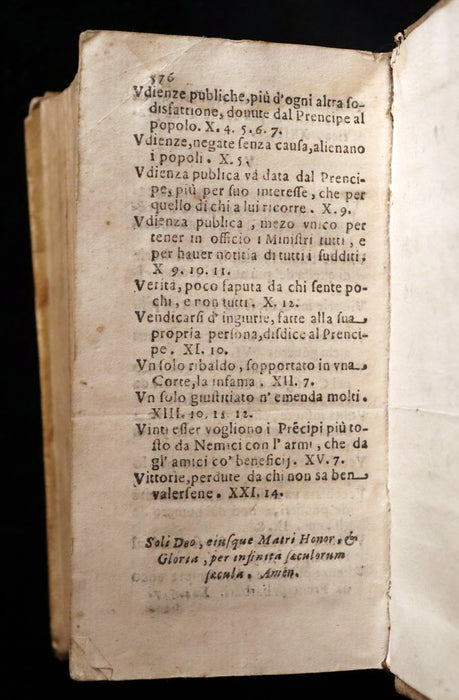 1655 Scarce Italian Vellum Book - The School of Truth - La Scuola della Verità by Luigi Giuglaris.