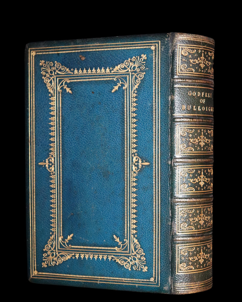 1858 Rare Victorian Book - Godfrey of Bulloigne or Jerusalem Delivered by Torquato Tasso. Illustrated.