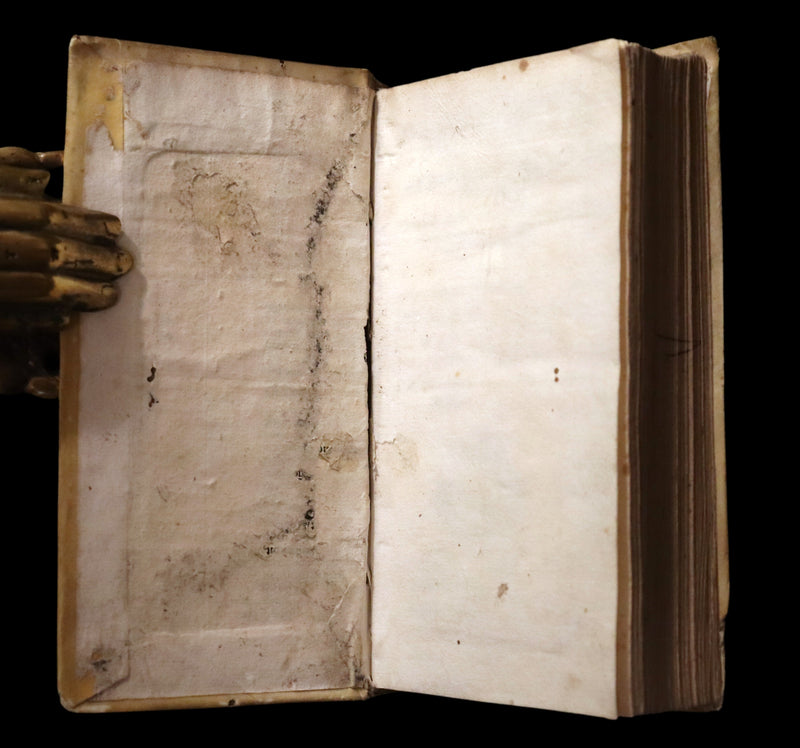 1726 Scarce Latin Vellum Book - Descriptiones Oratoriae ex probatissimis auctoribus excerptae by Gandutius Ioannes Baptista.
