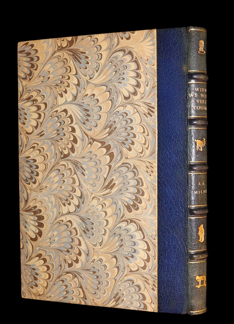 1956 Beautiful binding - When We Were Very Young by A. A. Milne & Ernest H. Shepard.