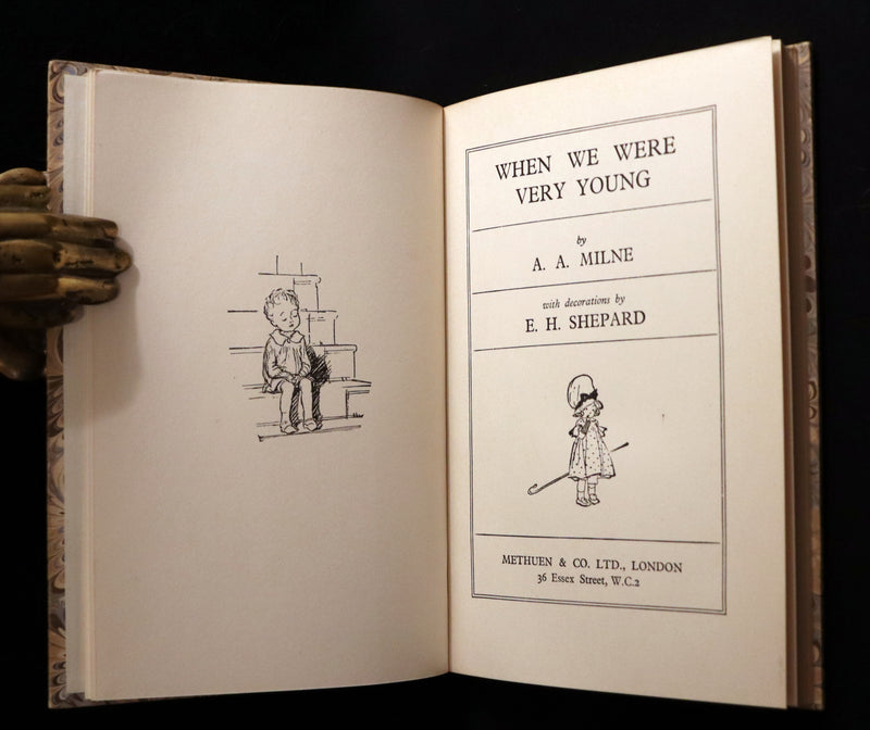 1956 Beautiful binding - When We Were Very Young by A. A. Milne & Ernest H. Shepard.