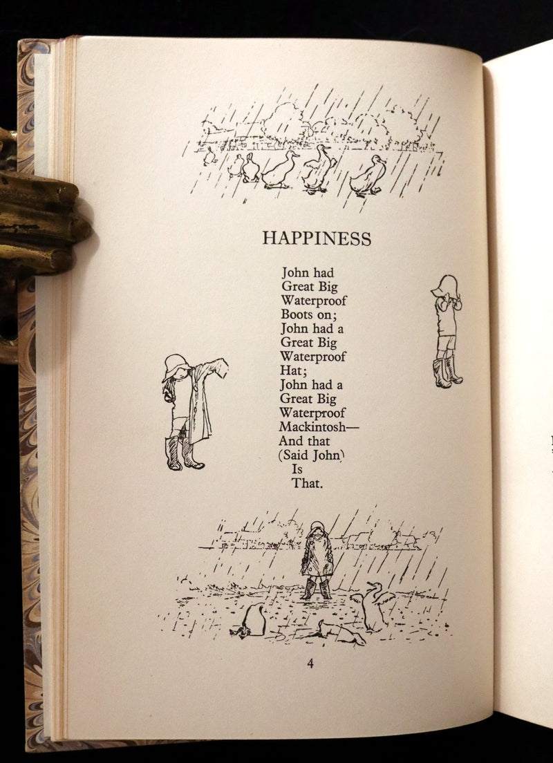 1956 Beautiful binding - When We Were Very Young by A. A. Milne & Ernest H. Shepard.
