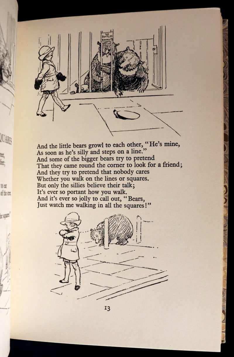 1956 Beautiful binding - When We Were Very Young by A. A. Milne & Ernest H. Shepard.