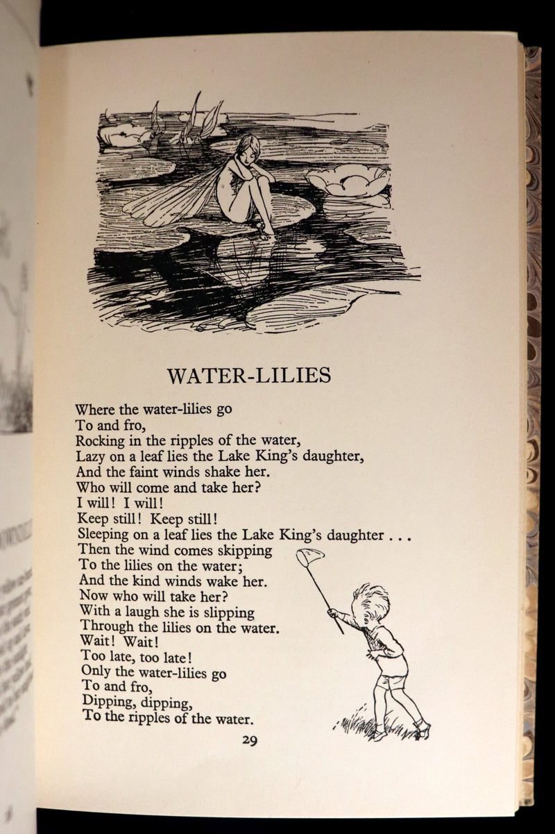 1956 Beautiful binding - When We Were Very Young by A. A. Milne & Ernest H. Shepard.