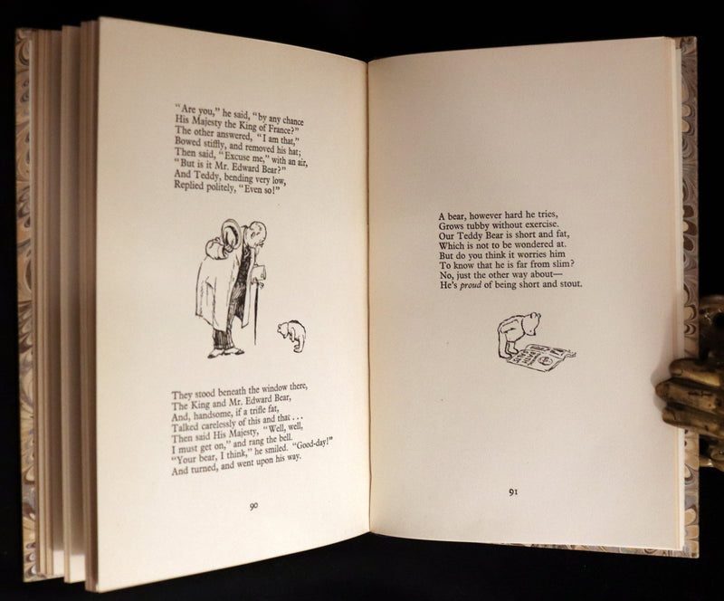 1956 Beautiful binding - When We Were Very Young by A. A. Milne & Ernest H. Shepard.