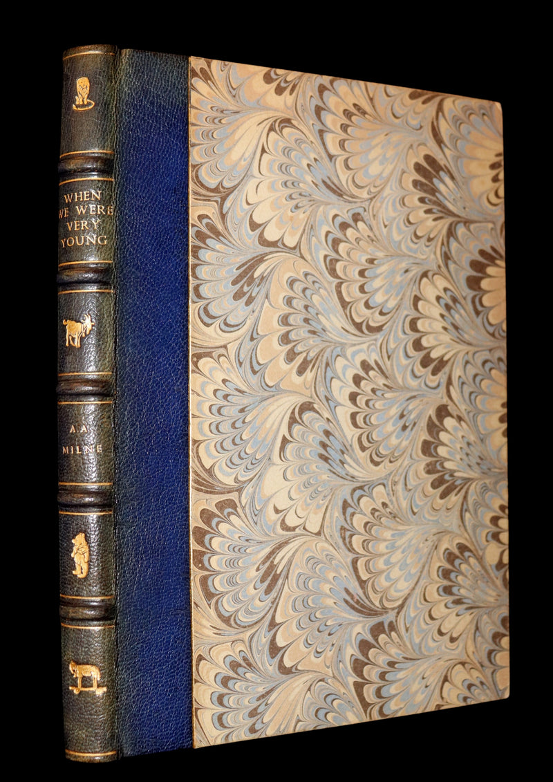 1956 Beautiful binding - When We Were Very Young by A. A. Milne & Ernest H. Shepard.