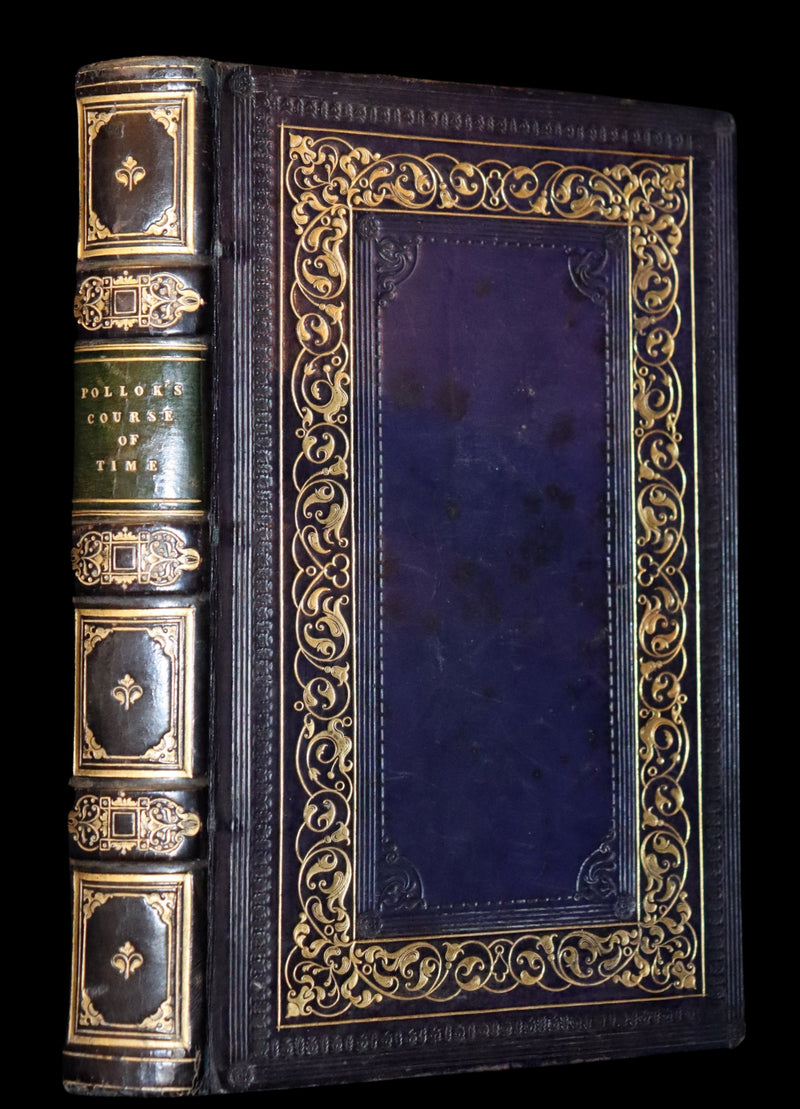 1828 Rare Book ~  The Course of Time: A Poem, in Ten Books by the Scottish poet Robert Pollok.