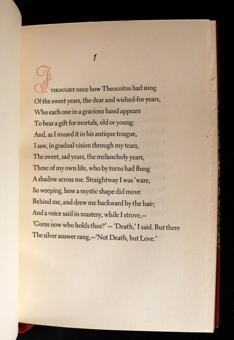 1940 Rare Book - Sonnets From the Portuguese, love sonnets by Elizabeth Barrett Browning.