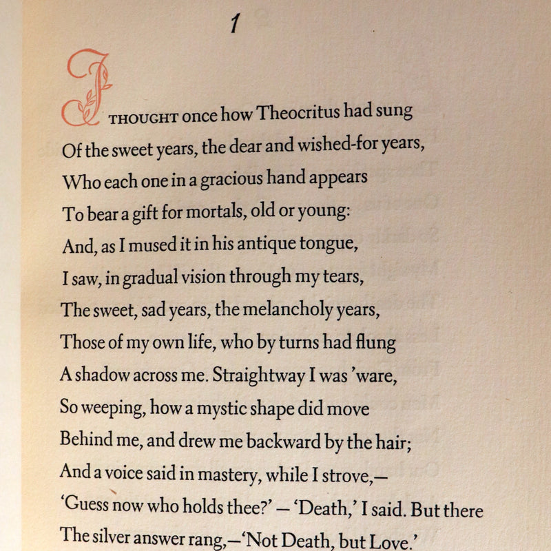 1940 Rare Book - Sonnets From the Portuguese, love sonnets by Elizabeth Barrett Browning.