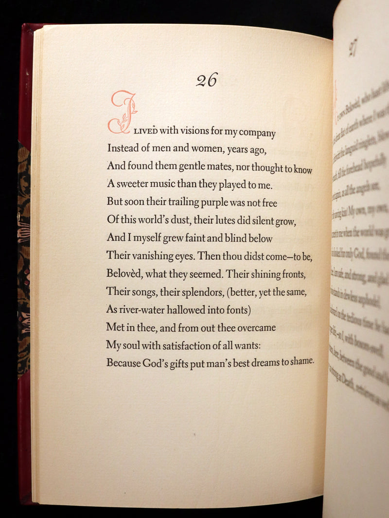1940 Rare Book - Sonnets From the Portuguese, love sonnets by Elizabeth Barrett Browning.