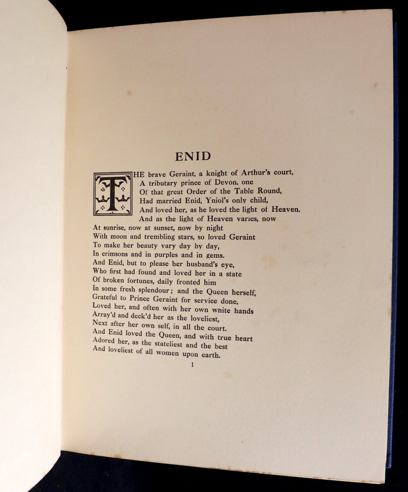 1911 First Edition Illustrated by Pre-Raphaelite Eleanor Fortescue Brickdale - Legend of King Arthur - Idylls of the King.