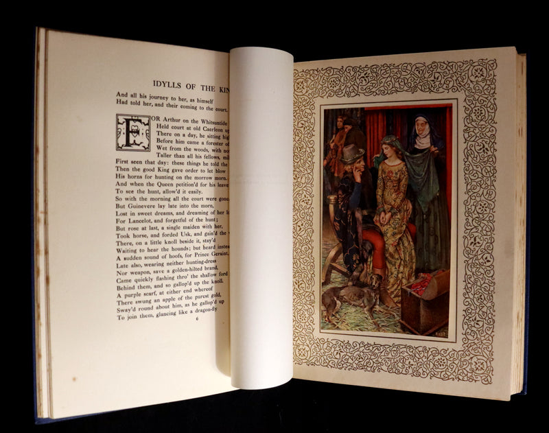 1911 First Edition Illustrated by Pre-Raphaelite Eleanor Fortescue Brickdale - Legend of King Arthur - Idylls of the King.