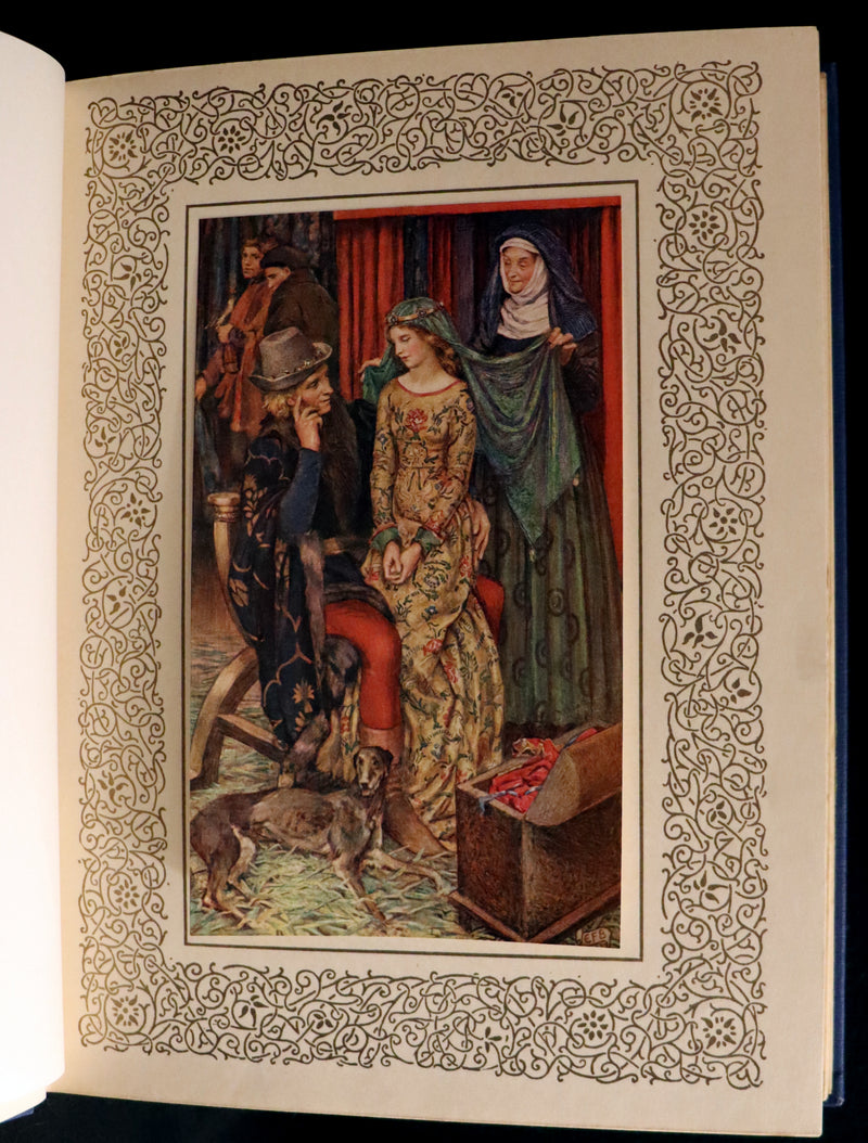 1911 First Edition Illustrated by Pre-Raphaelite Eleanor Fortescue Brickdale - Legend of King Arthur - Idylls of the King.
