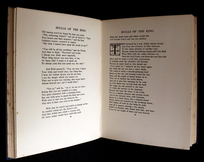 1911 First Edition Illustrated by Pre-Raphaelite Eleanor Fortescue Brickdale - Legend of King Arthur - Idylls of the King.
