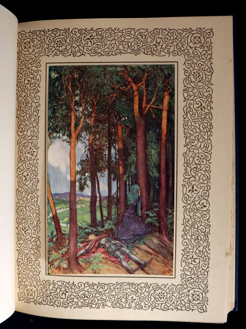 1911 First Edition Illustrated by Pre-Raphaelite Eleanor Fortescue Brickdale - Legend of King Arthur - Idylls of the King.