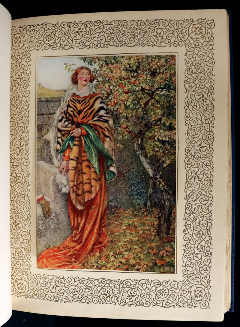 1911 First Edition Illustrated by Pre-Raphaelite Eleanor Fortescue Brickdale - Legend of King Arthur - Idylls of the King.