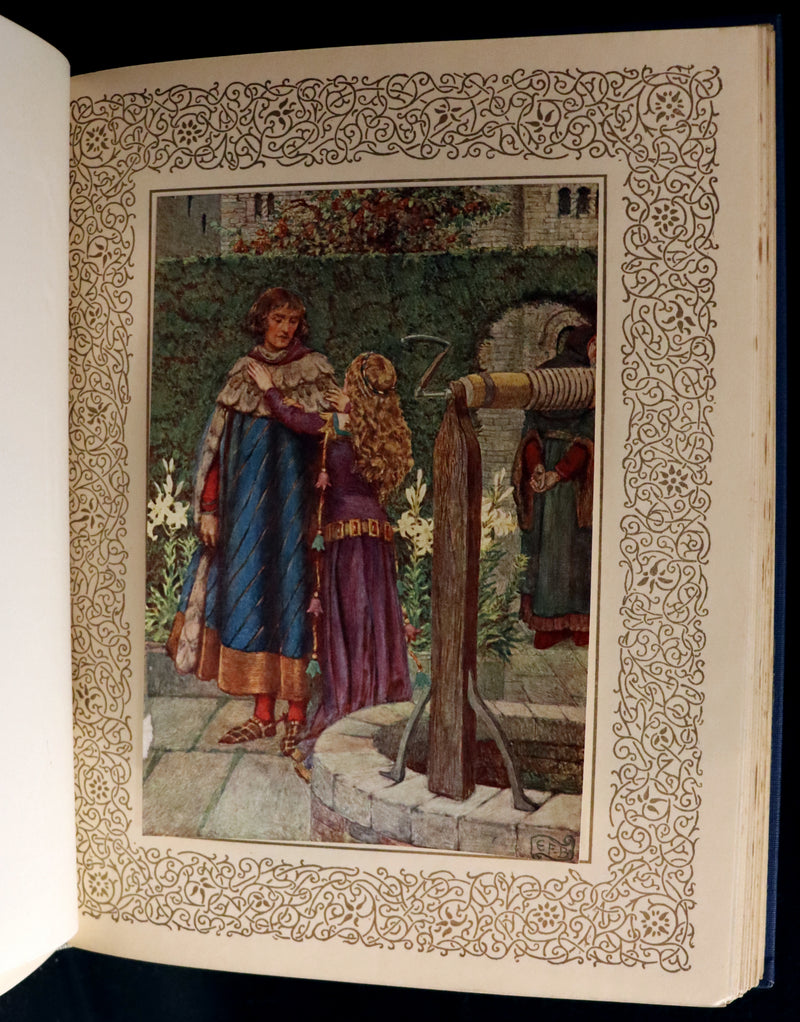 1911 First Edition Illustrated by Pre-Raphaelite Eleanor Fortescue Brickdale - Legend of King Arthur - Idylls of the King.