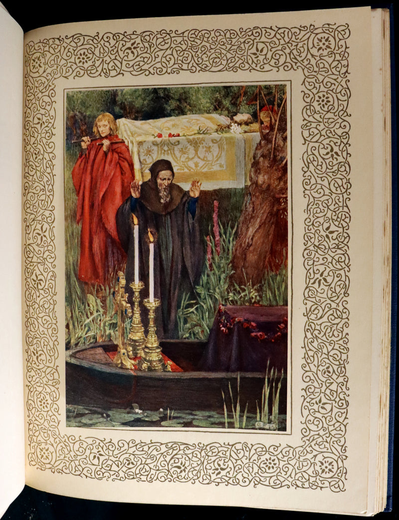 1911 First Edition Illustrated by Pre-Raphaelite Eleanor Fortescue Brickdale - Legend of King Arthur - Idylls of the King.