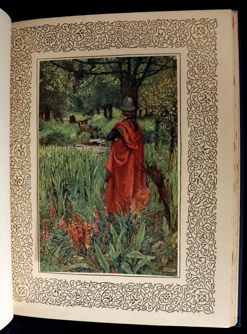 1911 First Edition Illustrated by Pre-Raphaelite Eleanor Fortescue Brickdale - Legend of King Arthur - Idylls of the King.