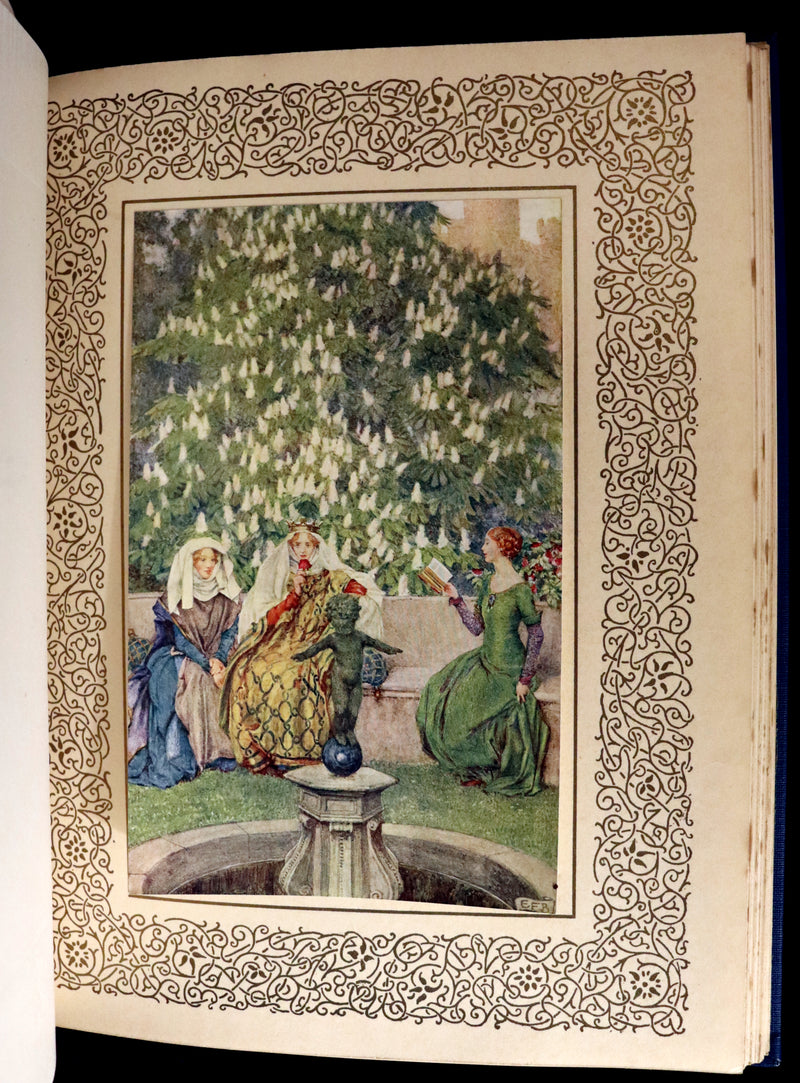 1911 First Edition Illustrated by Pre-Raphaelite Eleanor Fortescue Brickdale - Legend of King Arthur - Idylls of the King.