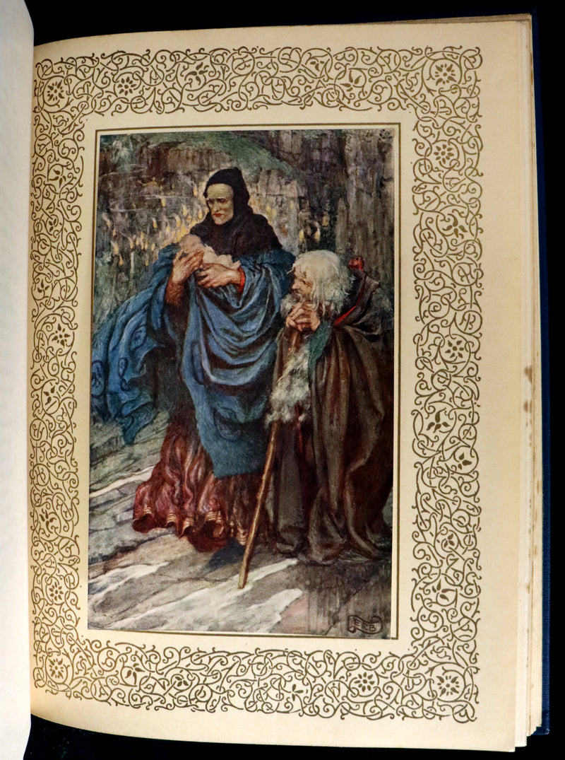 1911 First Edition Illustrated by Pre-Raphaelite Eleanor Fortescue Brickdale - Legend of King Arthur - Idylls of the King.