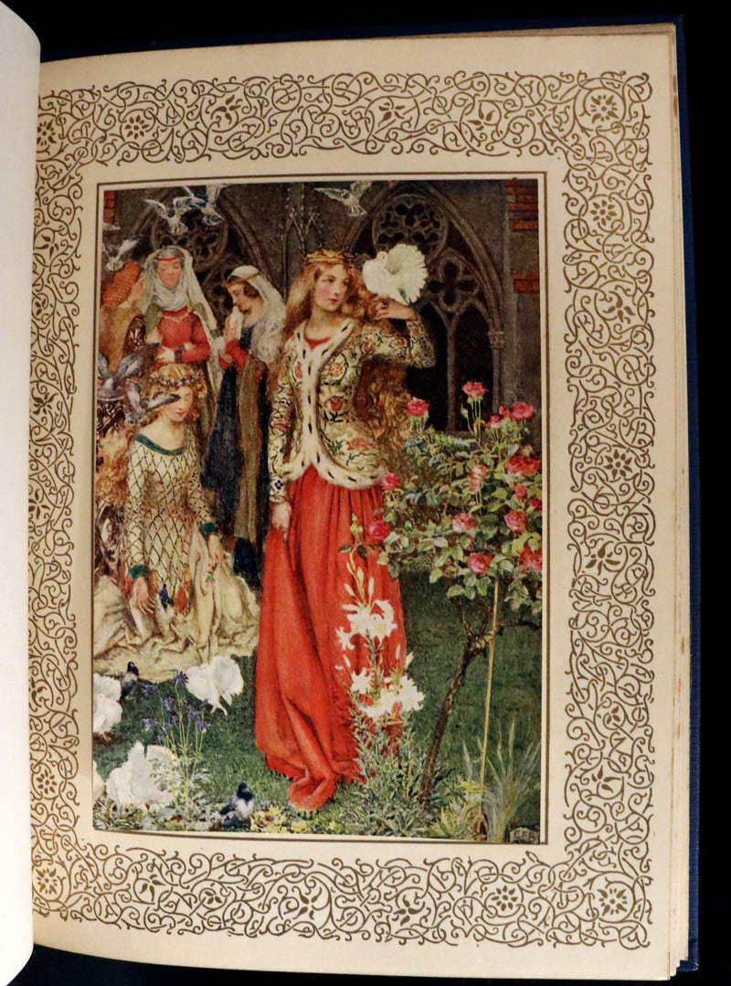 1911 First Edition Illustrated by Pre-Raphaelite Eleanor Fortescue Brickdale - Legend of King Arthur - Idylls of the King.