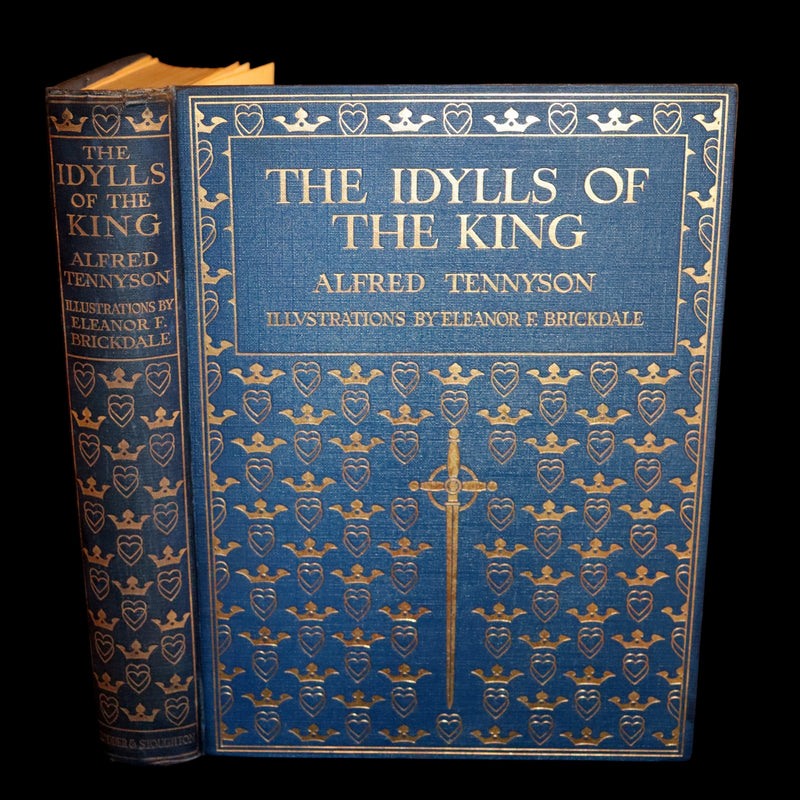 1911 First Edition Illustrated by Pre-Raphaelite Eleanor Fortescue Brickdale - Legend of King Arthur - Idylls of the King.