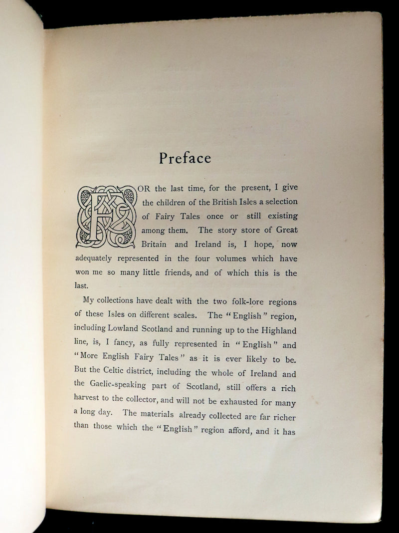 1894 Scarce First Edition - MORE CELTIC FAIRY TALES by Joseph Jacobs Illustrated by John D. Batten.