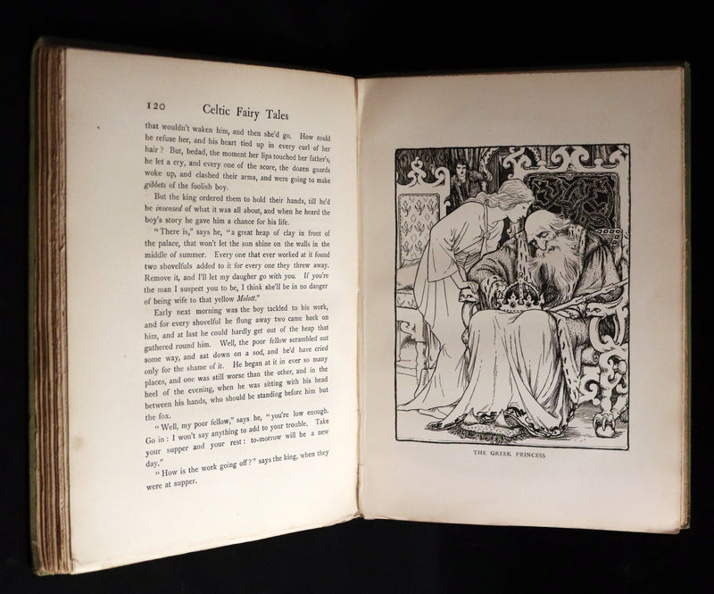 1894 Scarce First Edition - MORE CELTIC FAIRY TALES by Joseph Jacobs Illustrated by John D. Batten.