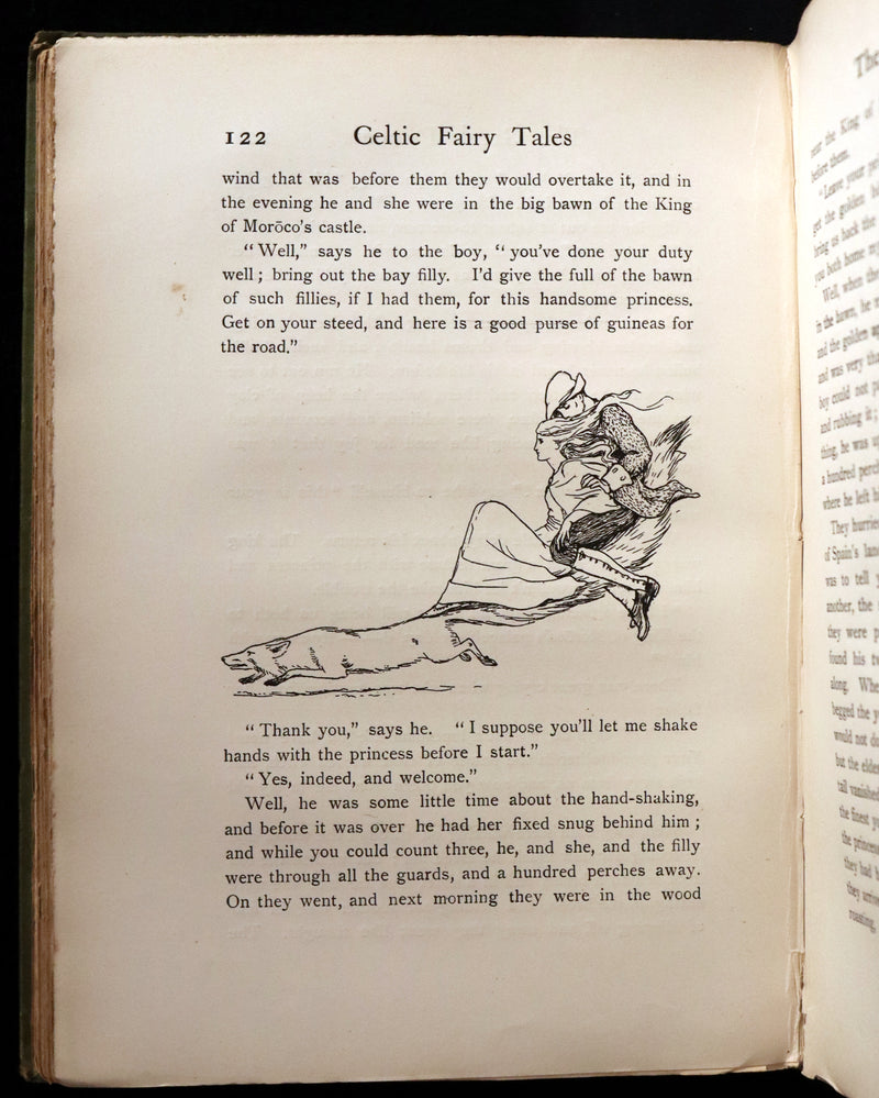 1894 Scarce First Edition - MORE CELTIC FAIRY TALES by Joseph Jacobs Illustrated by John D. Batten.