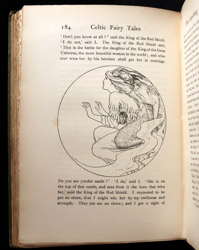 1894 Scarce First Edition - MORE CELTIC FAIRY TALES by Joseph Jacobs Illustrated by John D. Batten.