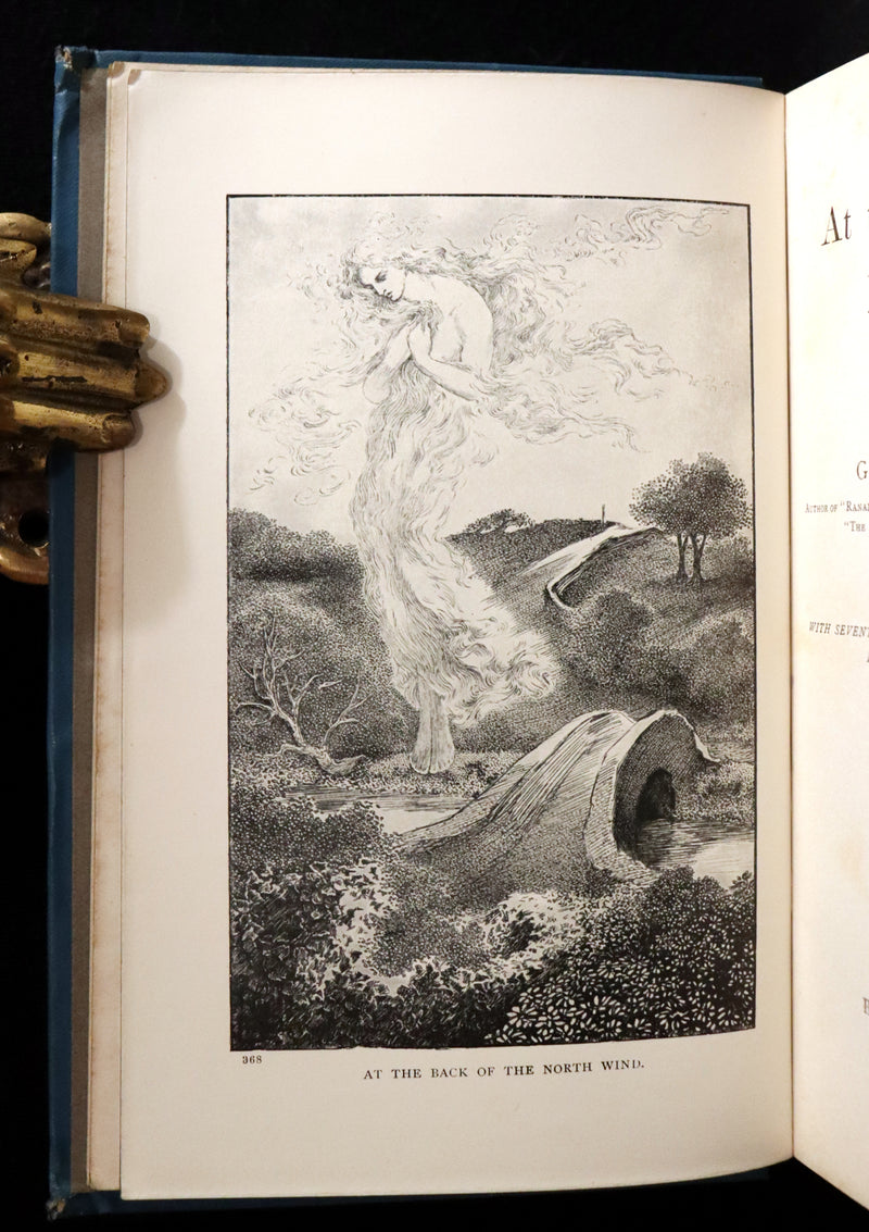 1905 Rare Book - AT THE BACK OF THE NORTH WIND by George MacDonald illustrated by Arthur Hughes.